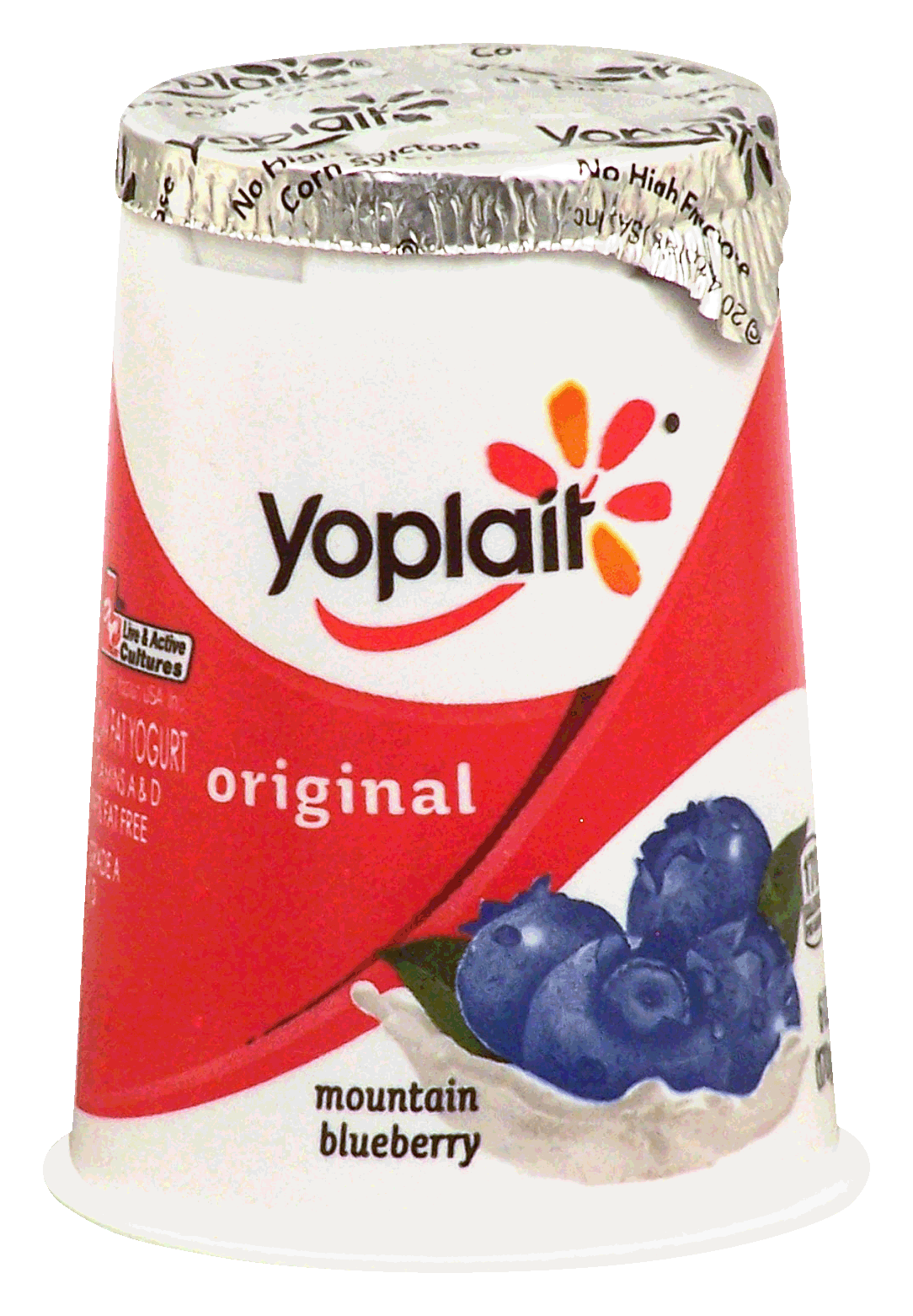 Yoplait Original mountain blueberry 99% fat free yogurt Full-Size Picture